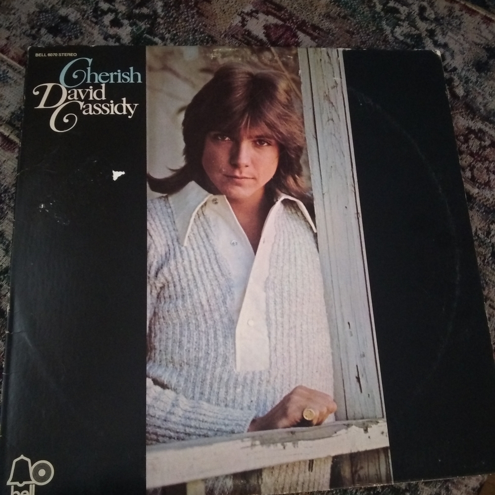 David Cassidy's Cherish vinyl record from 1972